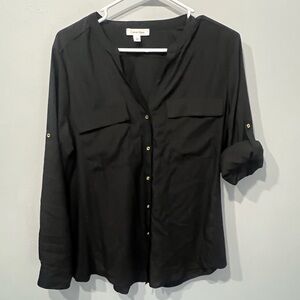 Calvin Klein Women's Classic Black Blouse